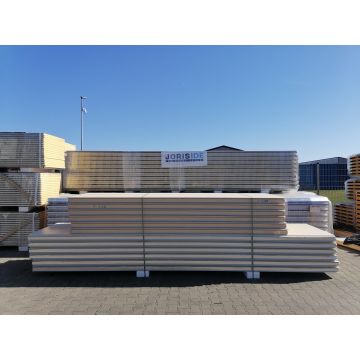 Sandwichplatten 100 mm Wand II. Wahl RAL 1015 Paket 698B