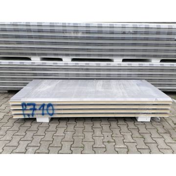 Sandwichplatten 80 mm Wand II. Wahl RAL 9006 Paket 710B