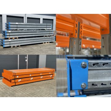 Palettenregalanlage Palettenregal gebraucht / Stow Pal Rack NS / Regalständer: 3.100 mm x 1.100 mm / Lichte Weite: 3.600 mm / Regallänge: Auswählbar