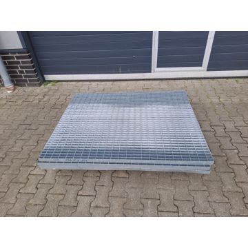 Pressrost Regalrost Gitterrost, gebraucht / Gesamtbreite: 1.495 mm / Gesamttiefe: 1.190 mm / Maschenweite: 68 x 35 mm / Bezeichnung: G12