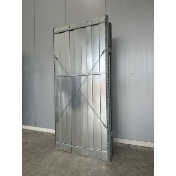 Rückwand für Fachbodenregal Fachboden Magazinregal, gebraucht | SSI Schäfer R 3000 | für Rahmenhöhe: 2.278 mm | für Feldbreite: 1.282 mm  (3 Stück je Feld) | sendzimir verzinkt