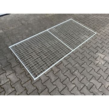 Rückwandgitter, gebraucht / 2.200 x 1.000 mm / cremeweiß 