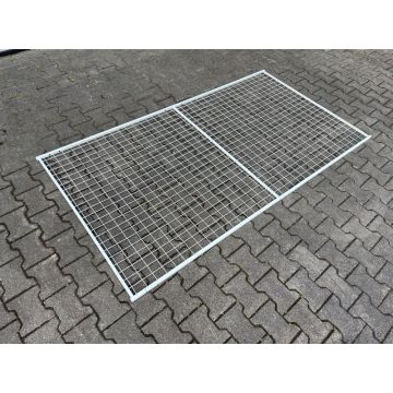 Rückwandgitter, gebraucht / 2.200 x 1.200 mm / cremeweiß 