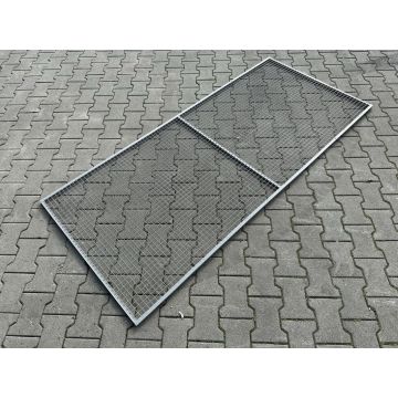Rückwandgitter Gitter f. Palettenregale, gebraucht | Gesamtbreite: 2.200 mm | Gesamthöhe: 980 mm | Materialfarbe: grau