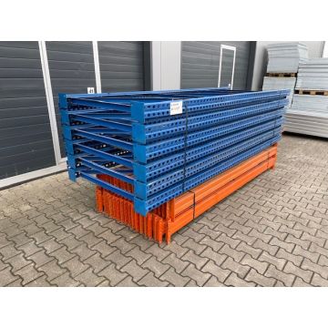 Palettenregalanlage, Jung Heinrich T / gebraucht / Regalständer: 3.300 x 1.100 mm / Lichte Weite: 2.700 mm // Regallänge: Auswählbar