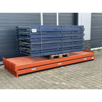 Palettenregalanlage Palettenregal, gebraucht | Mecalux | Regalständer: 2.300 x 1.100 mm | Lichte Weite: 3.300 mm | Regallänge: 30,70 lfm.