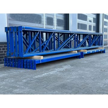 Palettenregalanlage Palettenregal, gebraucht / SLP / Regalständer: 5.950 mm x 750 mm / Lichte Weite: 2.600 mm / Regallänge: 13,60 lfm.