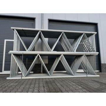 Palettenregalständer Regalständer Palettenregal, gebraucht | Arestant NS | 4.500 x 1.200 mm | Rahmenprofilabm.: 80 x 68 x 1.5 mm | sendz. verzinkt