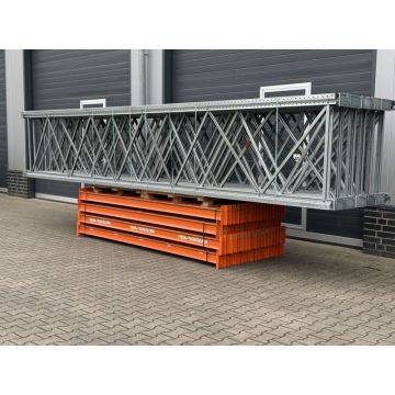 Palettenregalanlage Palettenregal, gebraucht | Dexion P 90 | Regalständer: 6.000 x 1.100 mm | Lichte Weite: 3.000 mm | orange | Regallänge: 28,00 lfm.