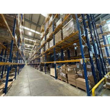 Palettenregalanlage Palettenregal, gebraucht | Jung Heinrich Esmena | Regalständer: 9.000 x 1.100 mm | Lichte Weite: 2.707 mm | Regallänge: Auswählbar