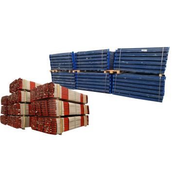 Palettenregalanlage Mecalux (neu) gebraucht / Regalständer 2.000 x 1.100 mm / Lichte Weite: 2.700 mm / Regallänge: auswählbar  
