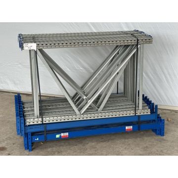 Palettenregalanlage Palettenregal, gebraucht | SSI Schäfer | Regalständer: 1.700 x 1.050 mm | Lichte Weite: 1.800 mm | Regallänge: 15,21 lfm.