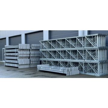 Palettenregalanlage Regalanlage, gebraucht | SSI Schäfer PR 600 | Regalständer: 6.295 x 850 mm | Lichte Weite: 3.300 mm | INP: 100 x 50 mm | Regallänge: Auswählbar  