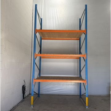 Palettenregalanlage Palettenregal, gebraucht | Stow Pal Rack NS | Regalständer: 4.500 x 1.450 mm | Lichte Weite: 2.500 mm | Holzvlonder | Regallänge: 18,18 lfm. 