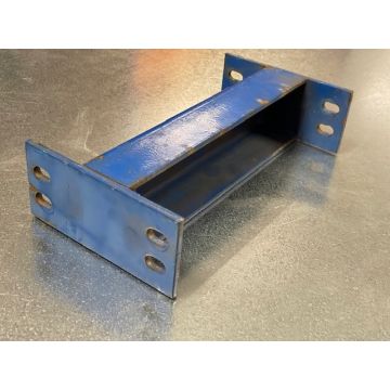 Regalverbinder, gebraucht / Vogelsang NS / lichte Weite 250 mm / Profilabm.: U 62 x 45 mm / blau 