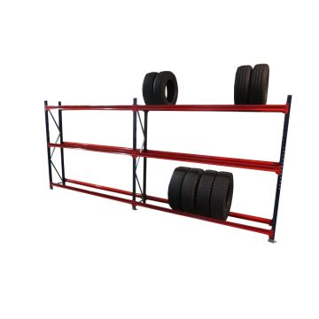 1x Reifenregal für 72 Reifen Kimer Typ 40, 2.000 x 4.600 x 400 mm, Werkstatt, Regal, Lager