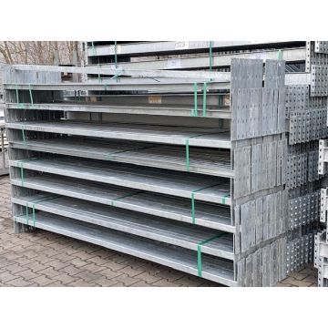 Durchschubsicherung f. Doppelregalreihen Palettenregale gebraucht / SSI Schäfer / Gesamtlänge: ca. 2.700 mm / U: 50 x 50 mm 