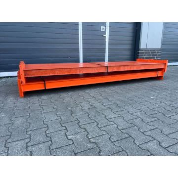 Palettenregaltraverse, gebraucht / Schraubtraverse / 2.700 mm / IPE Profil: 100 x 55 mm / 3 Bohrlöcher 