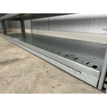 Sockelblende für Fachbodenregal Fachboden Magazinregal, gebraucht | SSI Schäfer R 3000 | für Bodenlänge: 1.282 mm | sendzimir verzinkt