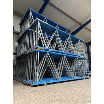 Palettenregalständer Regalständer Palettenregal, gebraucht | Stow Pal Rack NS | Ständerhöhe: 4.500 mm | Ständertiefe: 1.450mm | blau