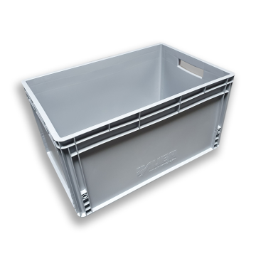 Stapelkiste Auer EG 64/32 Maße: 600 x 400 x 320 mm in Silbergrau