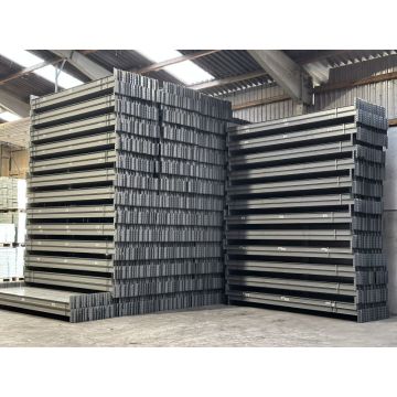 Palettenregaltraverse Traverse, gebraucht | SSI Schäfer PR 600 | Lichte Weite: 3.300 mm | INP: 100 x 50 mm | Kopftraverse | grau | 5 HK