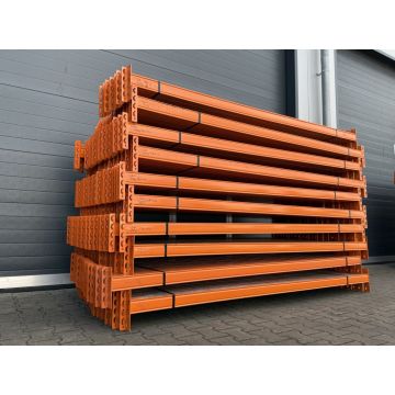 Palettenregaltraverse Traverse Palettenregal | Stow Pal Rack NS | lichte Weite: 2.500 mm | Kastenprofil: 80 x 50 mm | orange