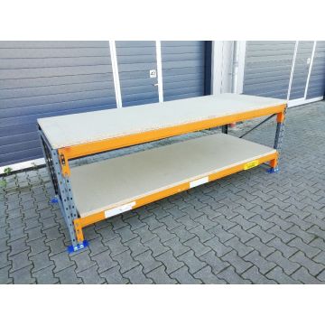 Werkbank Elvedi - Dexion S2 gebraucht / Werkbankbreite: 2.870 mm / Höhe: 938 mm / Werkbanktiefe: wählbar
