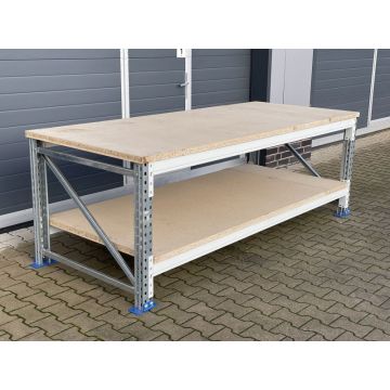 Werkbank SSI Schäfer PR600 gebraucht / Werkbankbreite: 2.580 mm / Höhe: 938 mm / Werkbanktiefe: wählbar