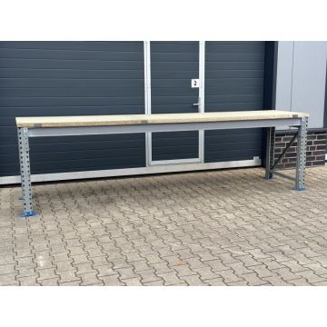 Werkbank Arbeitstisch, gebraucht | SSI Schäfer PR600 | Werkbankbreite: 3.500 mm | Werkbankhöhe: 938 mm | Werkbanktiefe: auswählbar