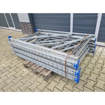 Palettenregalständer Regalständer Palettenregal, gebraucht | SSI Schäfer K | Ständerhöhe: 2.000 | Ständertiefe: 1.100 mm | P: 90 x 75 x  2,5 mm | sendzimir verzinkt