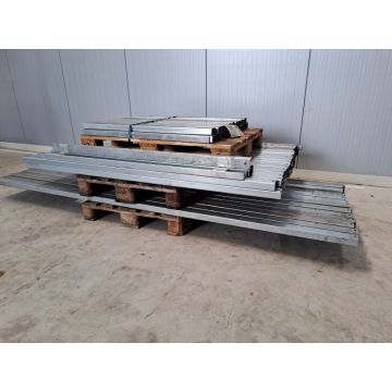 C-Profil f. Durchschubsicherung / gebraucht, SSI Schäfer / C-Profil: 60x40x8 mm / sendzimir verzinkt / Gesamtlänge: wählbar