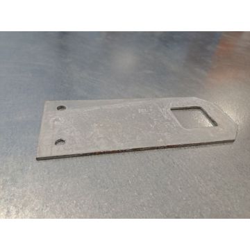 Halter f. Durchschubsicherung Agraffenwinkel Konsole, gebraucht | Gesamtlänge: 200 mm | Gesamtbreite: 80 mm | Öffnungsmaß: 42 x 37 mm