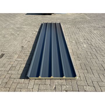 Dachplatten Sonderposten 40mm Anthrazit Sandwichplatten (24,50€/QM)