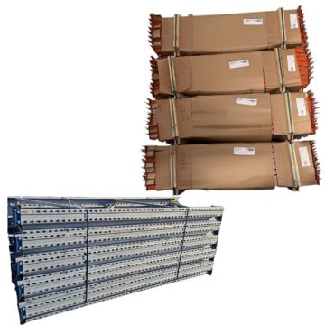 Palettenregalanlage Palettenregal, gebraucht | Mecalux | Regalständer: 2.000 x 1.100 mm | Lichte Weite: 1.825 mm | Regallänge: Auswählbar