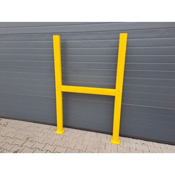 Stahlträger Eisenträger H-Ständer, gebraucht | Gesamthöhe: ca. 1.810 mm | Gesamtbreite: 1.190 mm | U-Profil: 100 x 50 mm | gelb