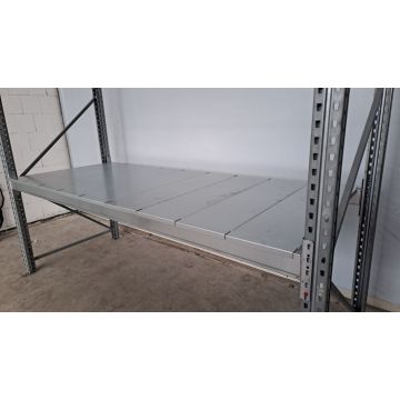 Stahlpaneel Fachboden f. Palettenregal Hochregal, neu | für Ständertiefe 1.100 mm | 1.110 x 295 mm (TxB) | sendzimir verzinkt