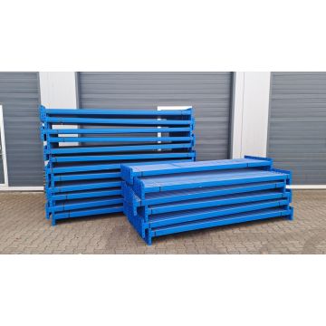 Palettenregaltraverse Traverse Palettenregal, gebraucht | SSI Schäfer PR600 | lichte Weite: 2.700 mm | Kastenprofil: 80 x 40 mm | blau