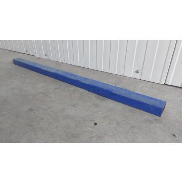 Rechteckrohr Vierkantrohr Stahlträger, gebraucht | Gesamtlänge: ca. 1.110 mm | Profil: 60 x 40 mm | blau