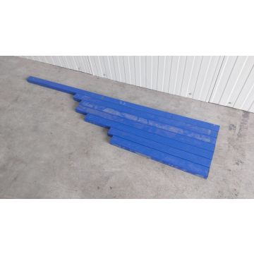 Rechteckrohr Vierkantrohr Stahlträger Sonderposten, gebraucht | Gesamtlänge: 7 verschiedene | Profil: 60 x 40 mm | blau