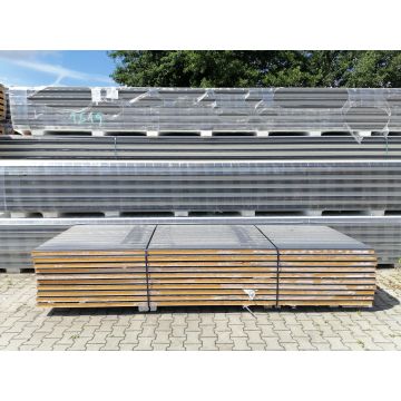 Sandwichplatten 60 mm Wand II. Wahl RAL 7016 Paket 890B