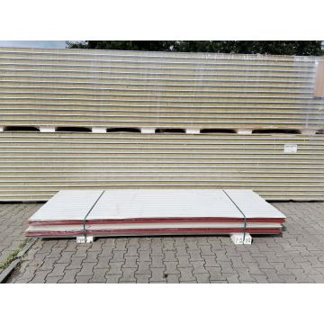 Sandwichplatten 40 mm Dach II. Wahl RAL 8012 Paket 900B