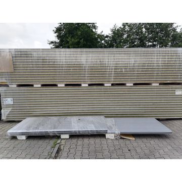 Sandwichplatten 60 mm Wand II. Wahl RAL 9006 Paket 906B