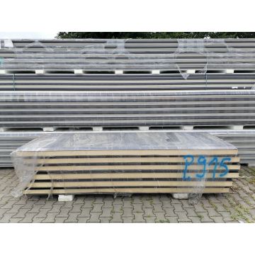 Sandwichplatten 120 mm Wand II. Wahl RAL 7016 Paket 915B