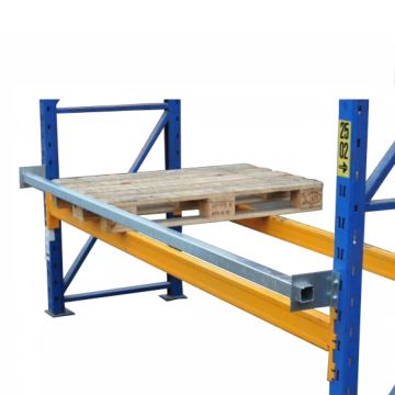 Durchschubsicherung, neu für Palettenregale / lichte Weite frei wählbar / Profilabm.: 50 x 50 x 2 mm / feuerverzinkt 