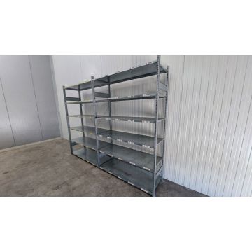 Fachbodenregal Magazinregal, gebraucht  | SSI Schäfer R 3000 | Gesamthöhe: 2.500 mm | Gesamttiefe: 600 mm | 6 Ebenen | Regallänge: 3,29 lfm.