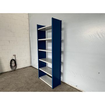 Fachbodenregal Magazinregal, gebraucht | META CLIP | Gesamthöhe: 2.490 mm | Gesamttiefe: 435 mm | Vollwand | Regallänge: 1,10 lfm.