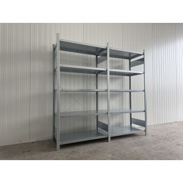 Fachbodenregal Magazinregal, neu | META  CLIP | Gesamthöhe: 2.000 mm | Gesamttiefe: 500 mm | Regallänge: 2,15 lfm.