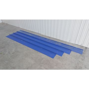 L-Winkel Wandanschlussblech Geländer Sonderposten, gebraucht | Gesamtlänge: 4 verschiedene | L-Winkel: 150 x 30 mm | blau
