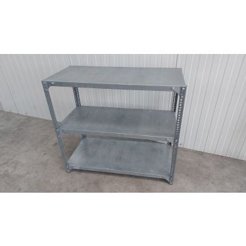 Stahlböden Fachbodenregal, gebraucht |  Dexion Schraubregal |  Gesamtbreite: 990 | f. Ständertiefe: 460 mm | verzinkter Stahl